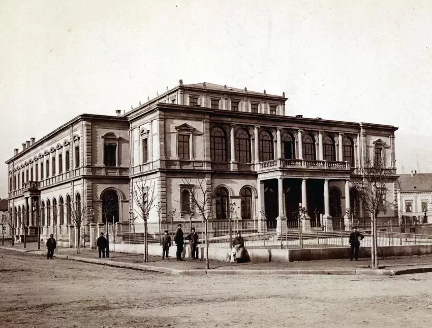 Der Saalbau um 1875.