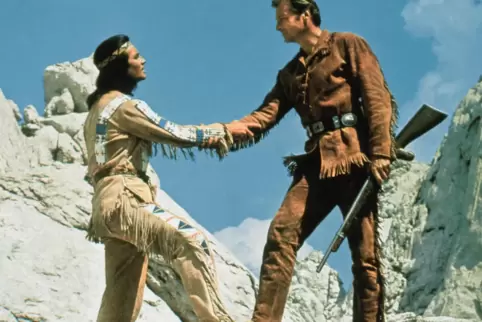 Legendäre Blutsbrüder, im Film und auf der Bühne: Winnetou und Old Shatterhand. 