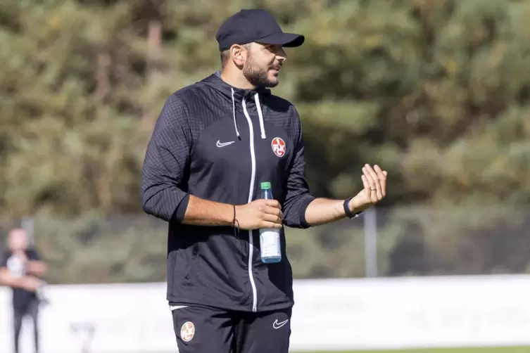 U17-Trainer Eimen Baffoun haderte mit dem Ergebnis seines Teams in Freiburg. 