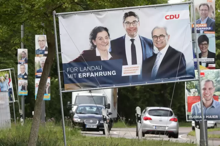 Der Materialeinsatz vor Wahlen ist hoch. 