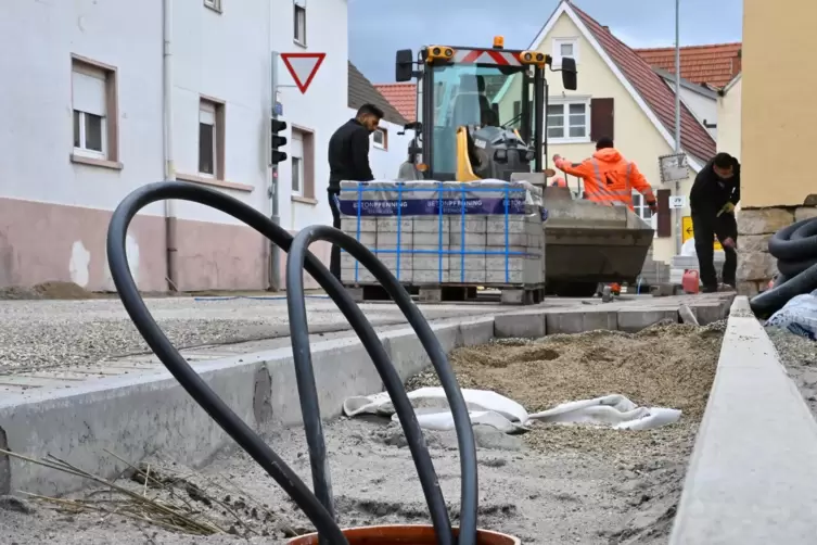 Die Sanierung der Eichengasse geht weiter. 