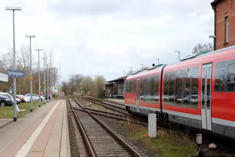 Der Bahnhof in Bad Bergzabern. 