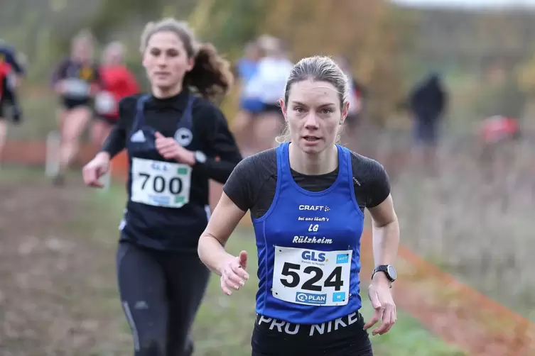 Die Rülzheimerin Tanja Hellmann bei der deutschen Crossmeisterschaft. 