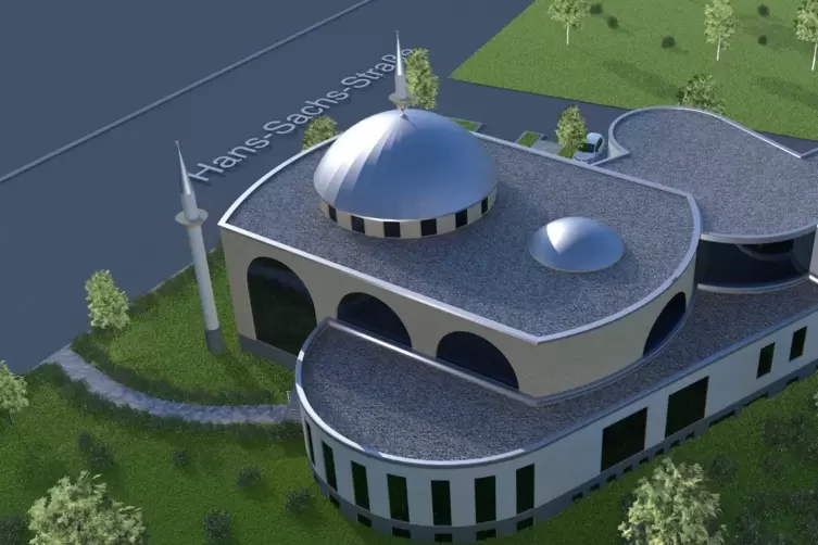 So sollte die Moschee aussehen, die Ditib seit Juni 2019 bauen möchte. 