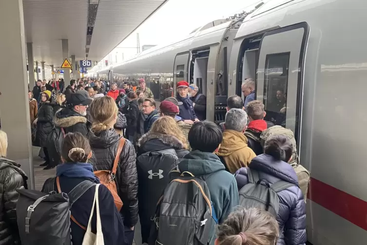 An den verkehrsstärksten Tagen vor Weihnachten dürfte es wieder einigen Andrang auf den Bahnhöfen geben – wie hier in Mannheim a