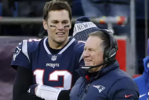 Einst ein sehr erfolgreiches Duo: Quarterback Tom Brady (links) und Coach Bill Belichick.