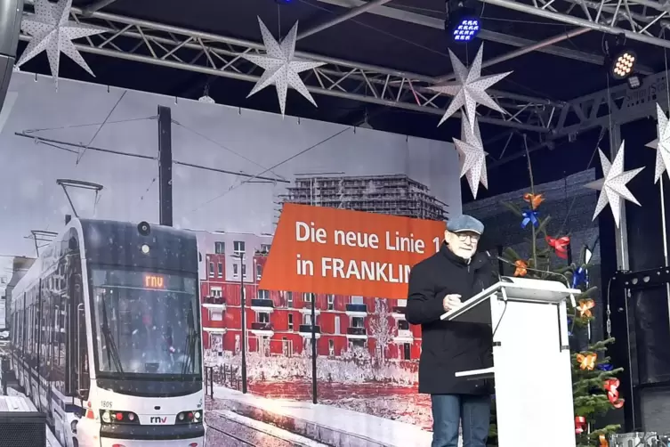 Die RNV gibt den Startschuss für die neue Linie.