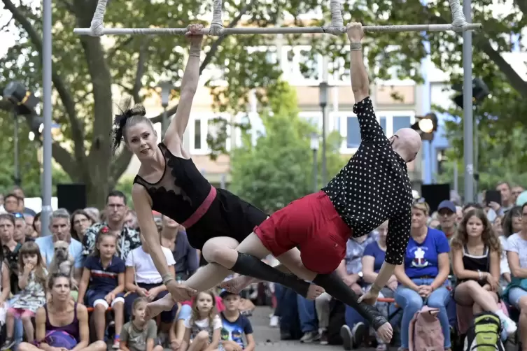 Publikumsmagnet: Straßentheaterfestival. 