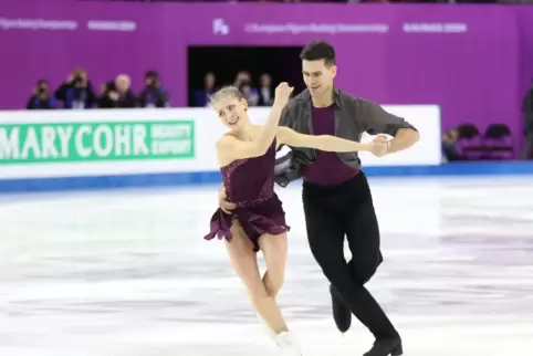 Starke Kurzkür: Minerva Hase und Nikita Volodin in Kaunas. 