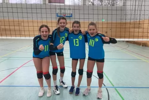 Auf diese Mädels ist Verlass: die Volleyballerinnen aus dem Hans-Purrmann-Gymnasium.