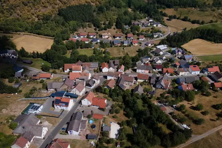 Ortsansicht von Langweiler. 