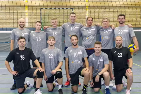 Die Verbandsliga-Volleyballer des SVK Blieskastel/Zweibrücken. 