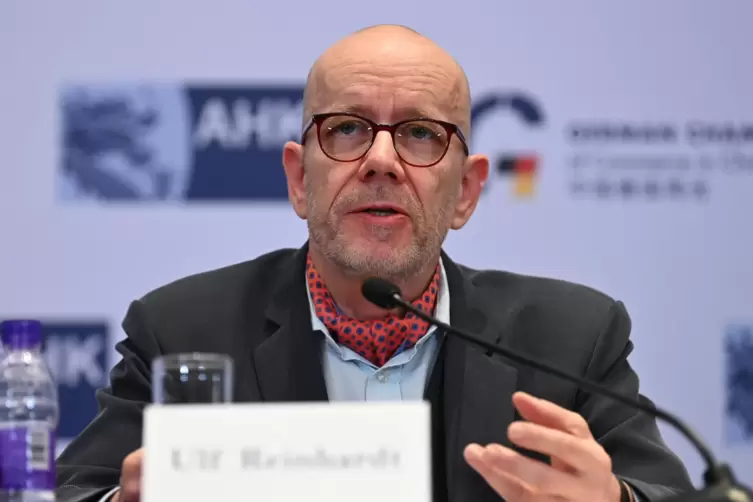  Ulf Reinhardt, Vorsitzender der Deutschen Auslandshandelskammer (AHK) in China, sieht deutsche Firmen unter Druck. 