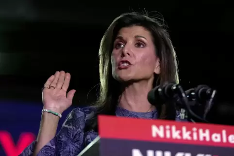 Nur Zweite: Nikki Haley. 