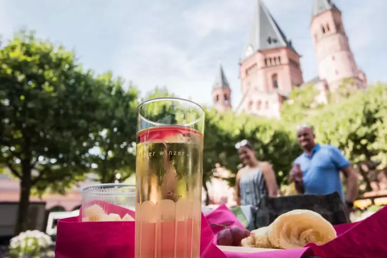 Prominentes Vorbild für Frankenthal: das Marktfrühstück in der Landeshauptstadt Mainz. 