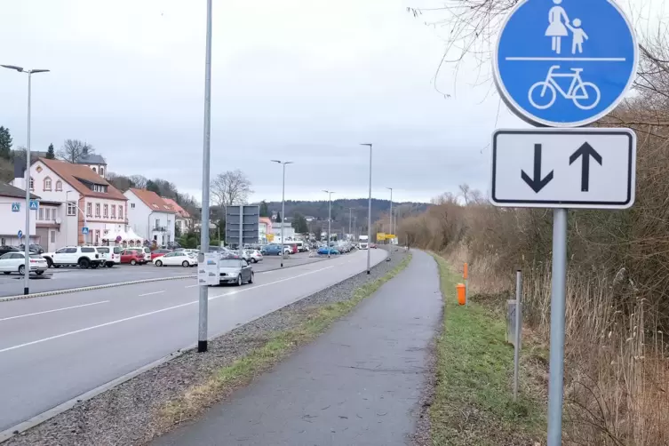 Dort wo heute Gassigänger, Wanderer und Radfahrer den Bliesradweg benutzen, ist früher die Bahntrasse verlaufen. 