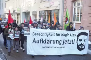 Mitte Januar zogen etwa 30 Demonstranten im Namen Hogir Alays durch Kusel.