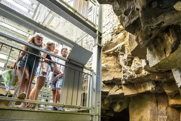 Im „Schacht 700“: Fledermausweg.