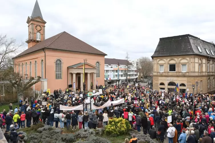 Der Ludwigsplatz am Samstag. 