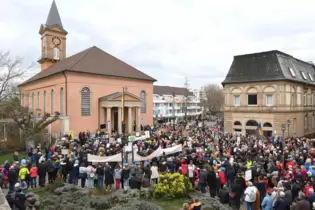 Der Ludwigsplatz am Samstag.