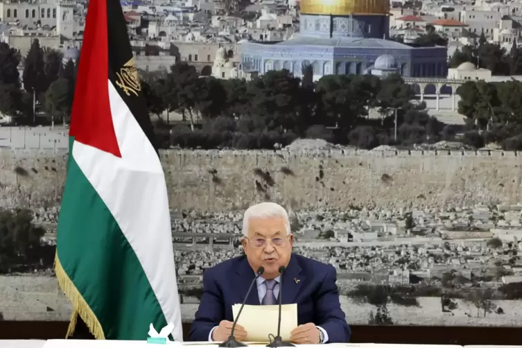 Bei Palästinenserpräsident Mahmud Abbas hat der Ministerpräsident der Palästinensischen Autonomiegebiete, Mohammed Schtaje, am 