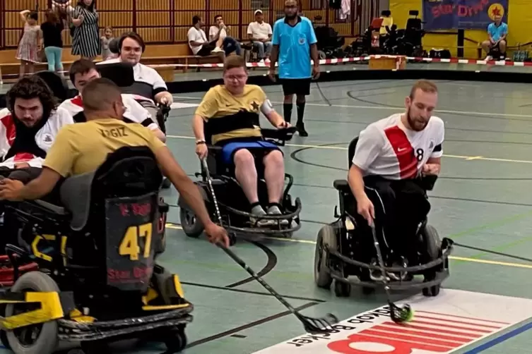 Ludwigshafens Nationalspieler David Huber (rechts).