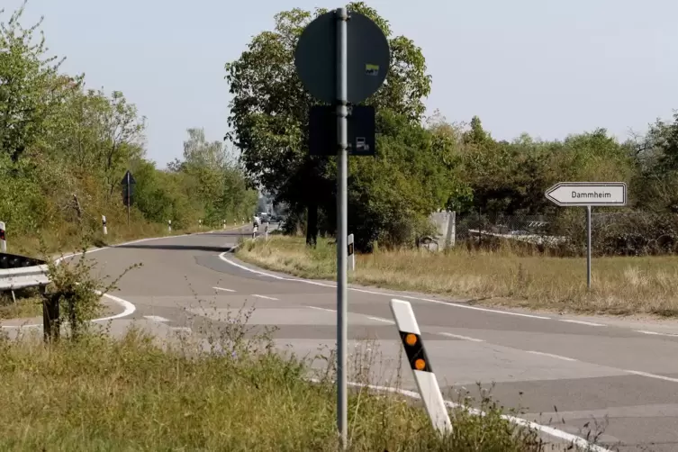 Auf der Kreisstraße soll es im Zuge des Ausbaus eine Linksabbiegespir nach Dammheim geben. 