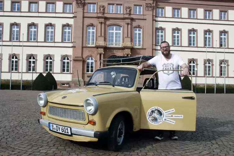 Mit seinem Trabant will Jan-Erik Nords quer durch Amerika fahren – für den guten Zweck.