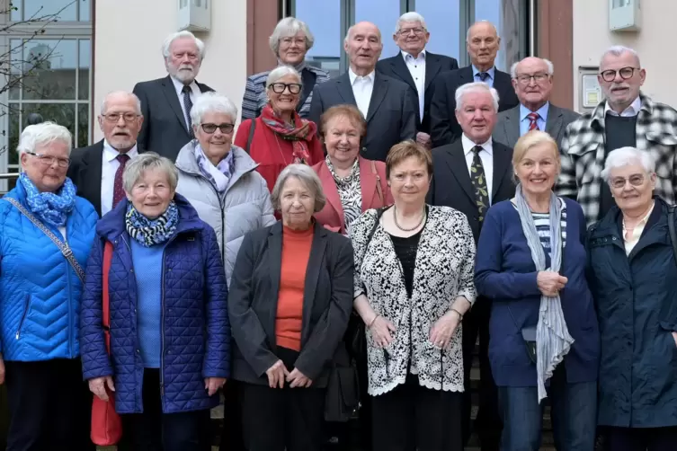 Wurden vor 70 Jahren konfirmiert: die Jubilare. 