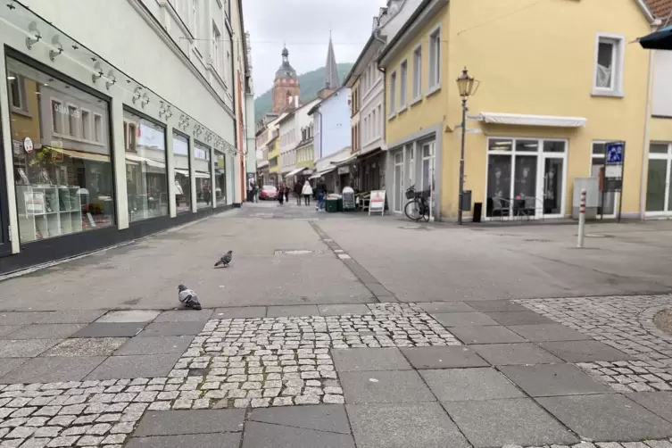 Die Kellereistraße mit Blick in Richtung Marktplatz.