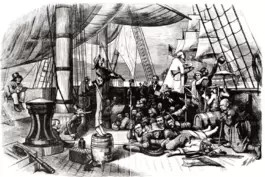  War die Besatzung eines Schiffes nicht genug, gingen Presskommandos in die Kneipen der Hafenstädte, um Männer stockbetrunken zu