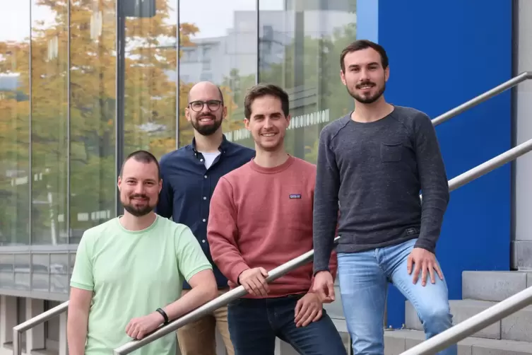 Das Gründerteam des Start-ups Greenable (von links): Lucas Hartmann, Patrick Kölsch, Alexander David und Viktor Schiller. 