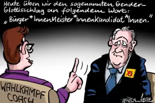 Diese Karikatur hatte das »Donnersberger Echo« begleitet.