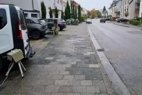 Lichtschrankenmessung in der Hambacher Straße.