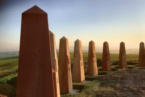 Einer der touristischen Anziehungspunkte in der Verbandsgemeinde Otterbach-Otterberg: die begehbare Sonnenuhr auf dem Reiserberg