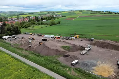 Der Lagerplatz von Mawa am Nackterweg in Tiefenthal. 