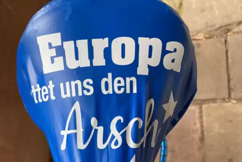 Drastische Werbung für die EU. 