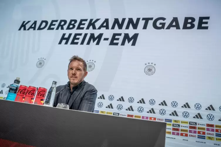 Bundestrainer Julian Nagelsmann am Donnerstag in Berlin. 