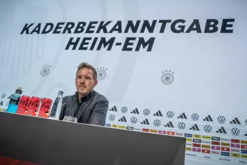 Bundestrainer Julian Nagelsmann am Donnerstag in Berlin. 