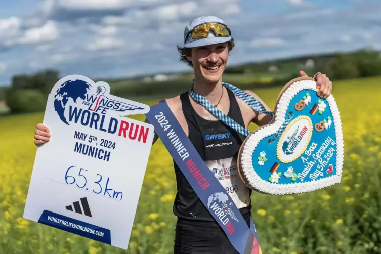 Überglücklich in München: Max Rahm vom LC Donnersberg. 