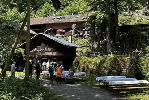 Die Nello-Hütte im Pfälzerwald