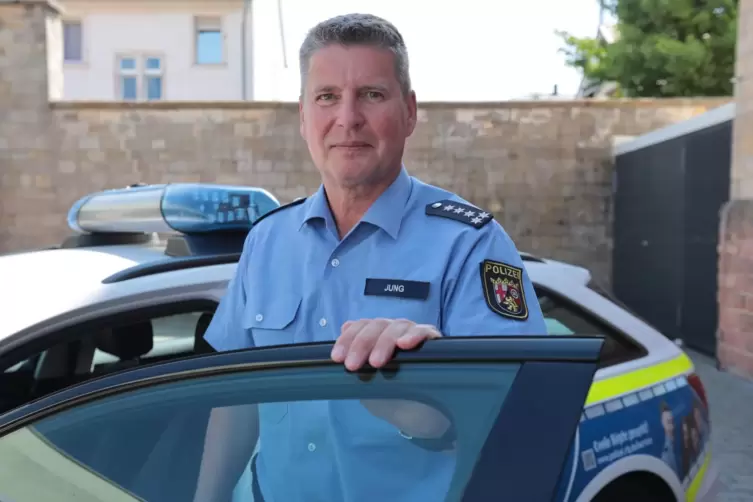 Chef einer kleinen Truppe: der Leiter der Grünstadter Polizeiinspektion, Thomas Jung. 