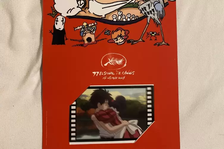 Wer an der Hommage für das Studio Ghibli, das die Ehrenpalme teilnahm, hat nun ein Originalbild aus einem Miyazaki-Film. 