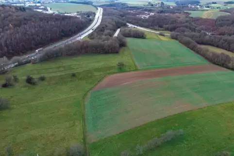 Anbindung als A und O: Die Lage nahe an der Autobahn ist ein großer Vorteil des künftigen Gewerbegebiets Schellweiler-Ehweiler. 