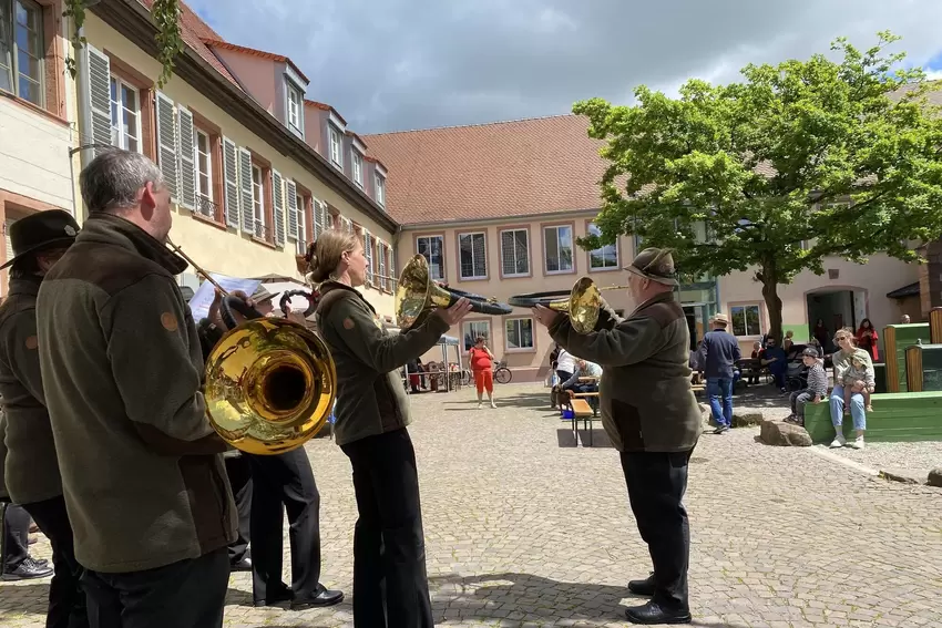 Auch auf dem Stiftsplatz gab es Musik.