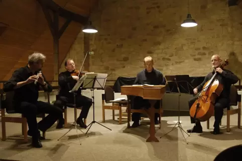 Der Kammermusikraum in der Zehntscheune der Burg Lichtenberg eignet sich für Konzerte von kleineren Ensembles.