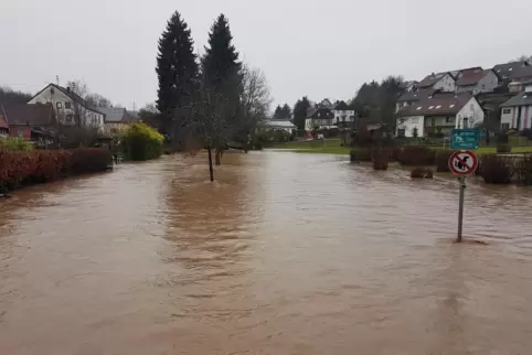 Ohmbach unter Wasser: Das Bild stammt von 2022. 