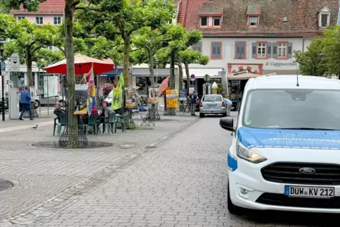 Wenig los war beim Parking Day auf dem Stadtplatz.