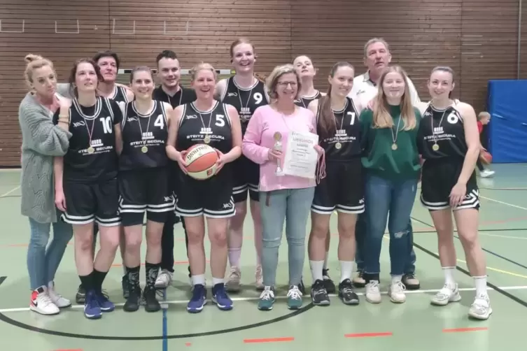 Die Basketballerinnen des TV Kirchheimbolanden. 