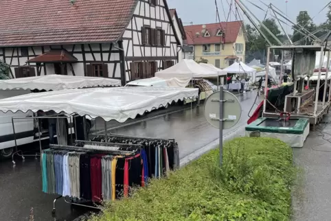 Festmeile im Regen: Weniger Besucher als bei den Festen zuvor kamen zur Lauterbrücke. Die Organisatoren sind dennoch zufrieden 